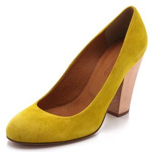 Madewell Frankie Pumps, Chartreuse, Size 9